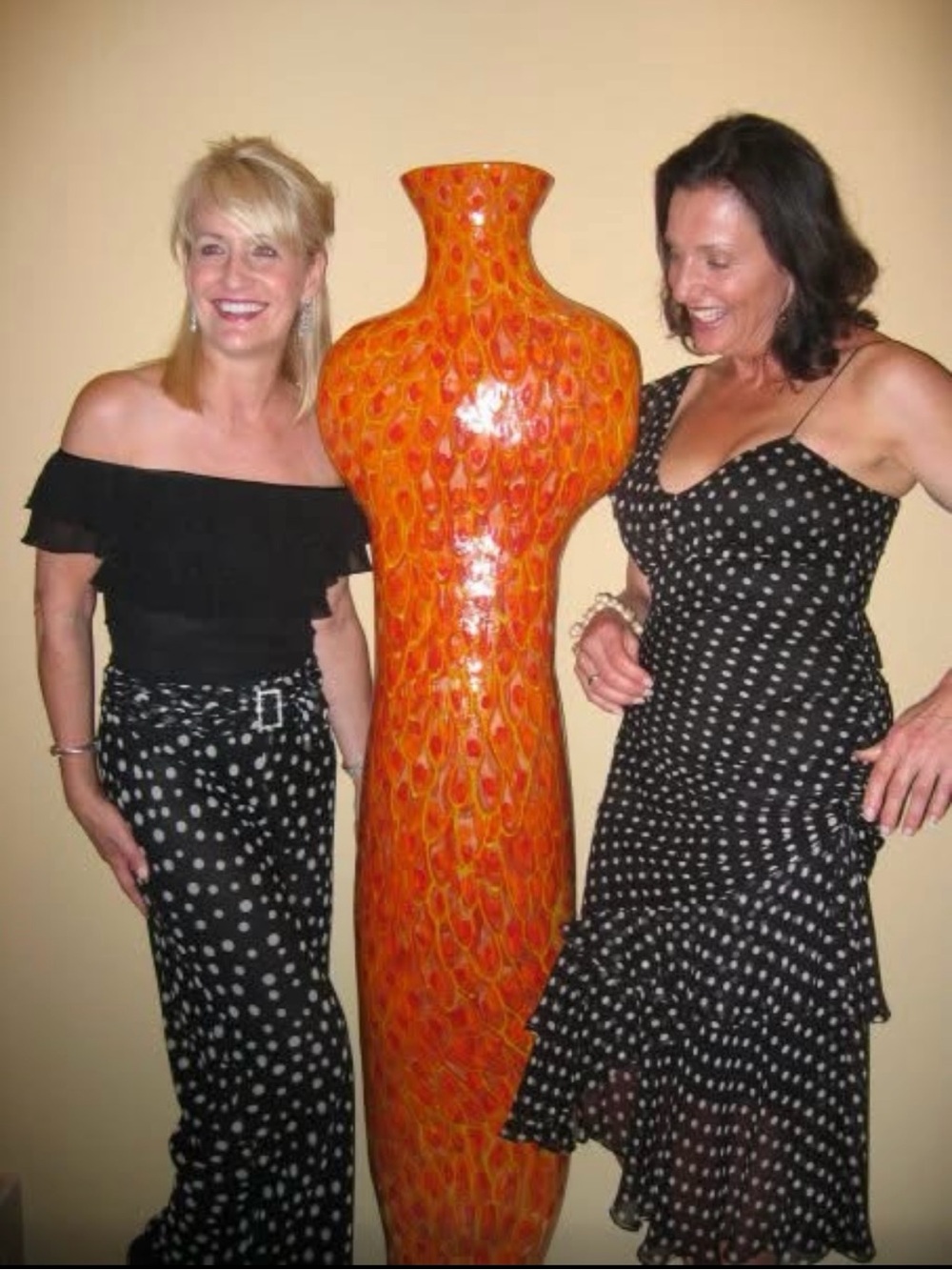 🎀 Carlisle 100% Silk Polka Dot Wide Leg Rhinestone Buckle Pants - Size 2